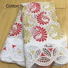 Горячая ткань из Дубая высокое качество швейцарская вуаль кружево в швейцарском нигерийском стиле кружевная ткань dentelle Африканский хлопок кружево 5Y