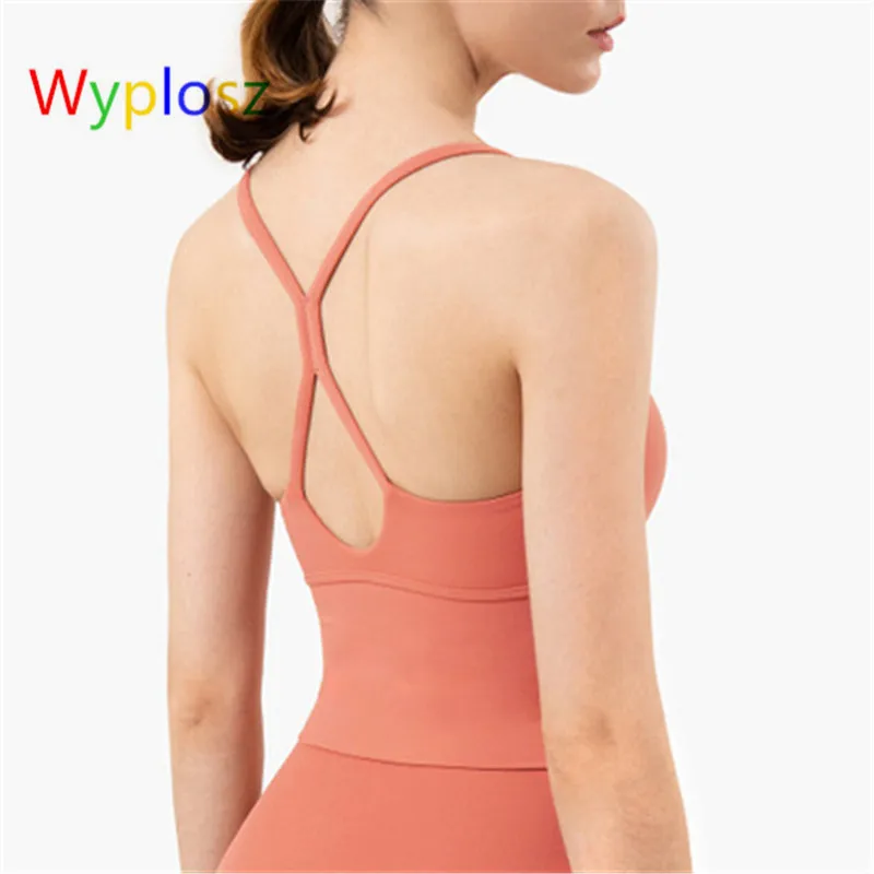 

Wyplosz Nude Sports Bra Sling Sports Top Sexy Sports Bra For Women Beauty Back Tight Yoga Vest Gym Crop Top Push Up Crz Yoga