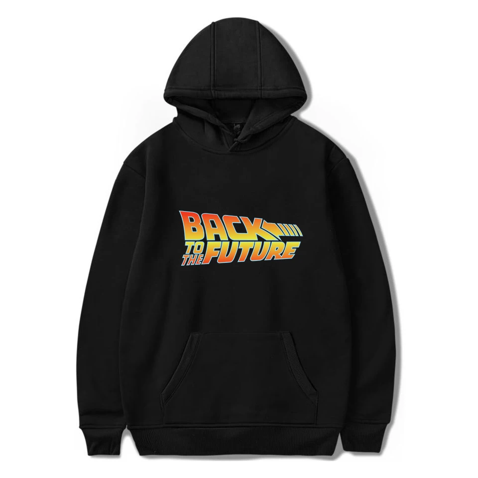 

Back to The Future Women Men Hoodies Sweatshirts Long Sleeve Casual Pullovers Female Loose Harajuku Plus Size