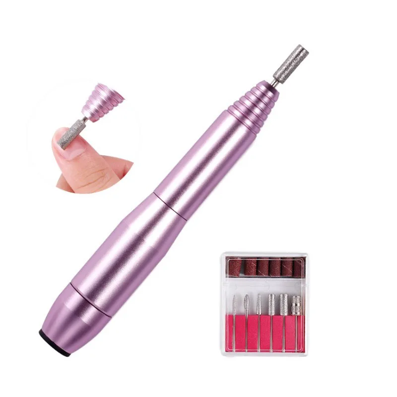 

1Set portable mini Professional Electric Nail Drill Machine Kit Manicure Machine Nail Art Pen Pedicure Nail File Nail Art Tools