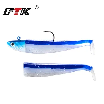 

FTK Black Spinner Jig Head Fishing Lure Soft Pike Lure 5g/12g/ 25g Striped Bass Fishing New Style Fishing Bait