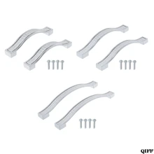 Современный минималистичный дверная ручка в европейском стиле для двери шкафа ящика шкафа матовая толстая перламутровая Серебряная кристальная ручка