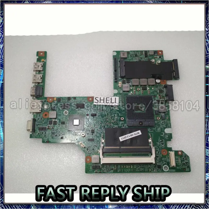 Материнская плата SHELI для ноутбука Dell V3400 3400 HM57 48.4ES11.011 CN-08YN7X CN-02F7YN 2F7YN материнская