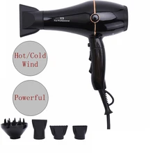 Фен для волос 2000 Вт Мощный электрический фен для горячего и холодного ветра Профессиональный фен Инструменты для укладки secador de cabelo