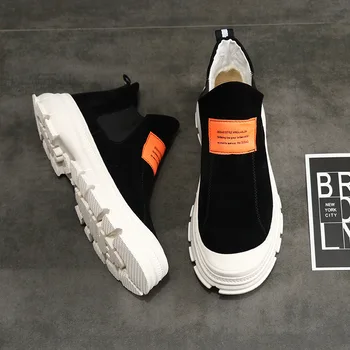 

2019 New Fashion Casual Shoes Men Casual Shoes Men Sneaker Shoes Flats Comfortable Slip-On Breathable for Boys Boots R1-23