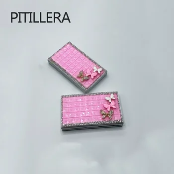 

PITILLERA Drilling Cigarette Case for Women 1pc Metal Drill Index Box Decor Smoke Boxes with Girl's Art Long Lady's Cigarette