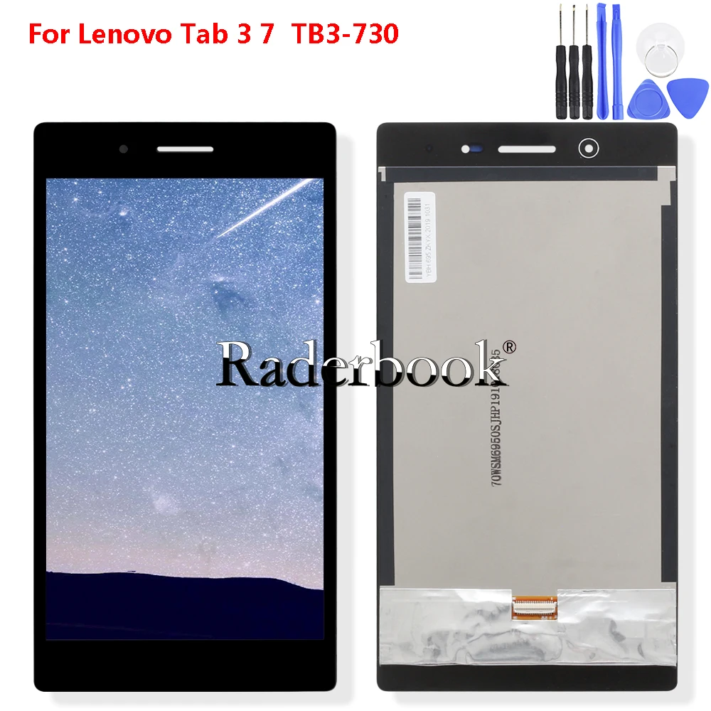 

Запасная деталь для Lenovo Tab3 3 7 диагональю 730 дюйма, ЖК-дисплей с сенсорным экраном и дигитайзером в сборе