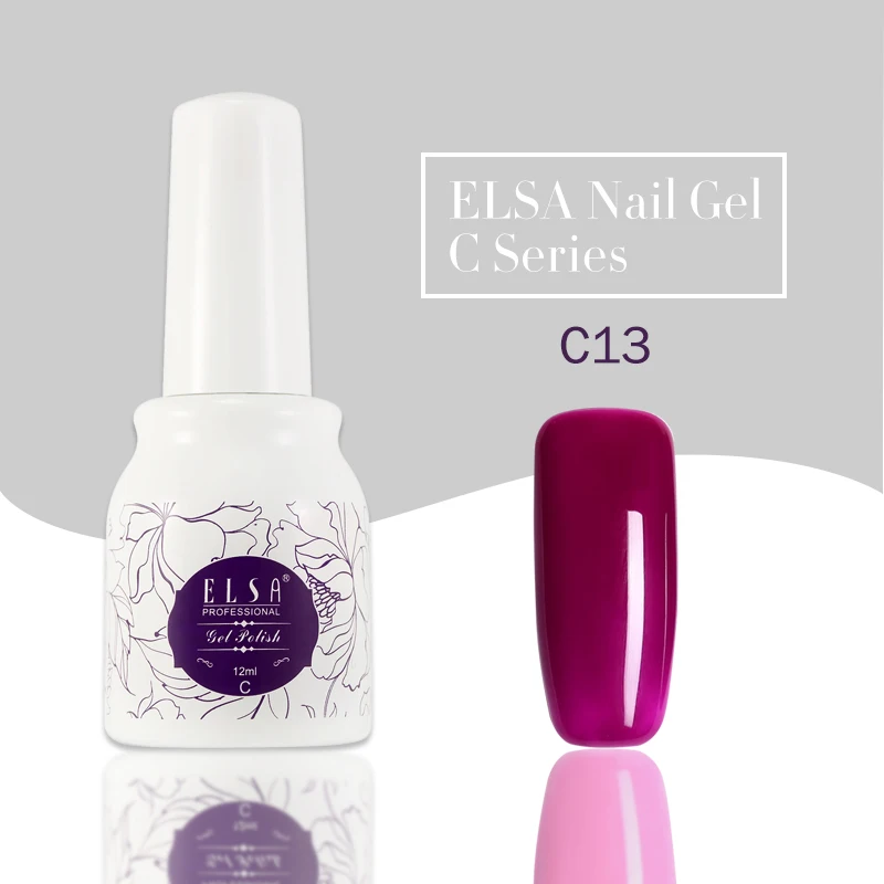 C13 Elsa УФ-гель, Новое поступление, дизайн ногтей, маникюр, 29 цветов, УФ-светодиодный, отмачиваемый, эмалированный Гель-лак, лак - Цвет: C13