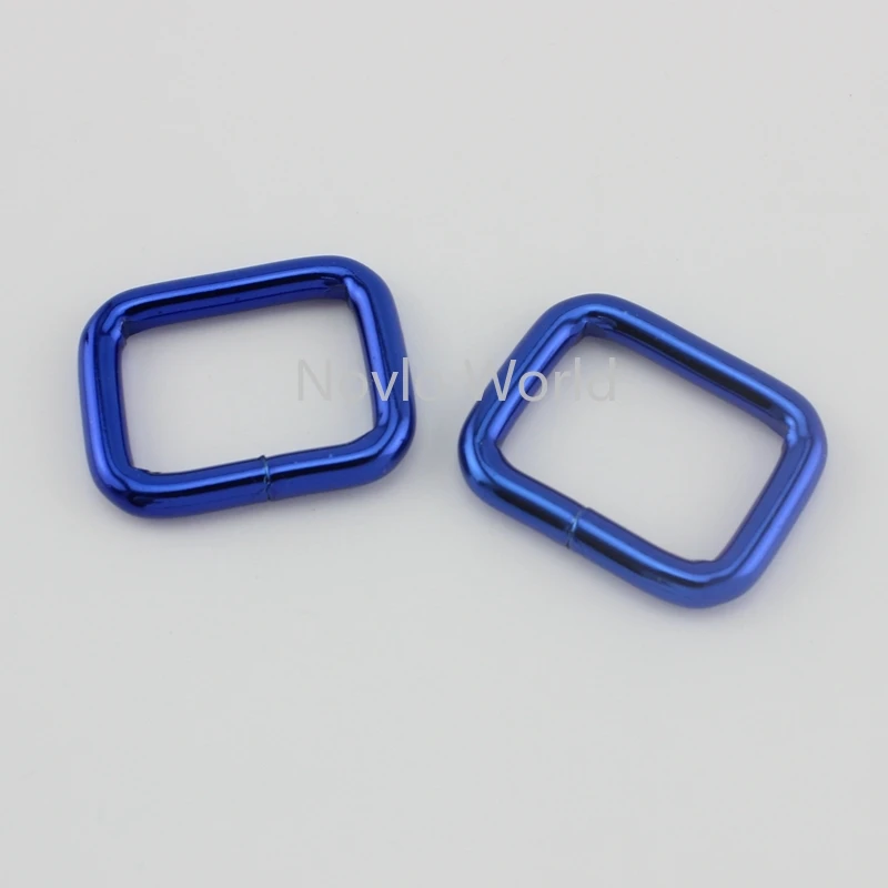 10 50 шт. 20X19mm 26X19mm синяя несварная прямоугольная пряжка 3/4 дюйма 1 дюйм квадратная