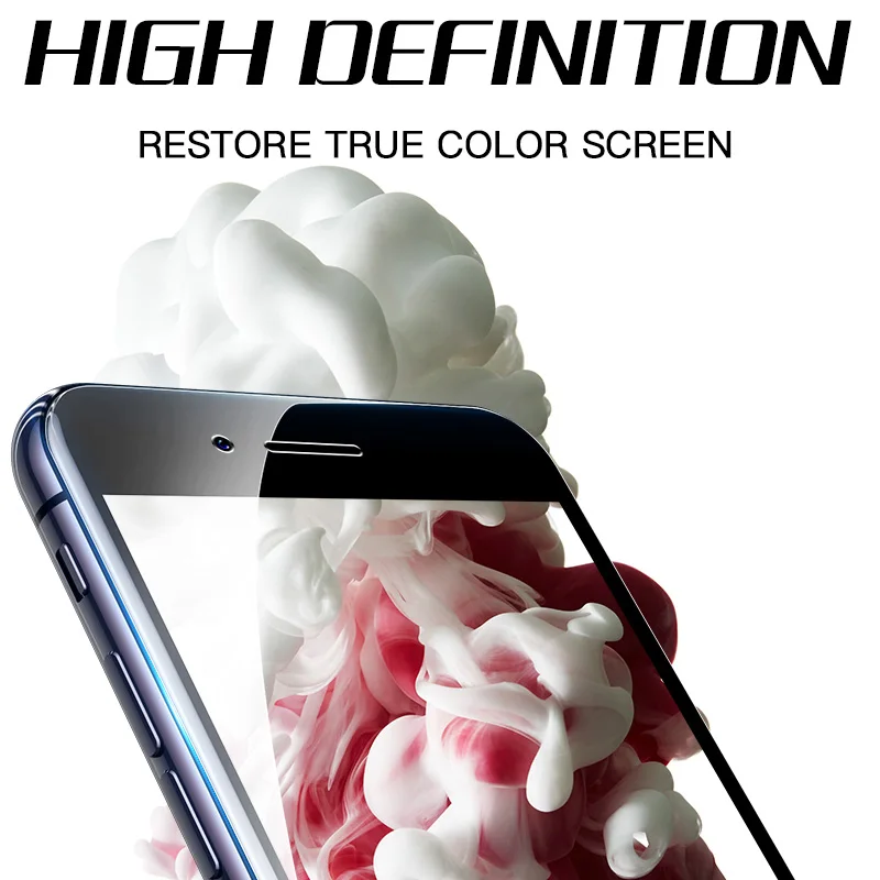 Стекло с полным покрытием для iPhone 12 mini 7 8 Plus 6 6s SE2 защитное закаленное стекло X Xr Xs 11