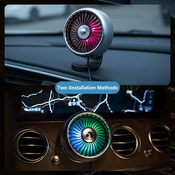

Automobiles 360 Degree Rotating Cooling Fan Car Air Cooler Fan Silent Mini Air Conditioner Car Backseat Air Vent USB Cooling Fan
