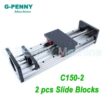 

CNC lifter Z Axis Slide table HGR20 linear motion guide rail 2pcs HGH20 Slide block with ball screw 1605 or 1610 moving table