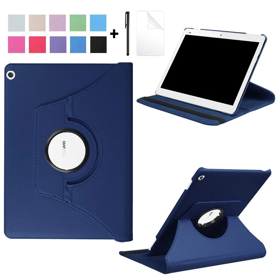 Вращающийся на 360 градусов чехол для Huawei MediaPad M3 Lite 10 1 Tablet Funda PU кожаный BAH-W09 BAH-AL00 с