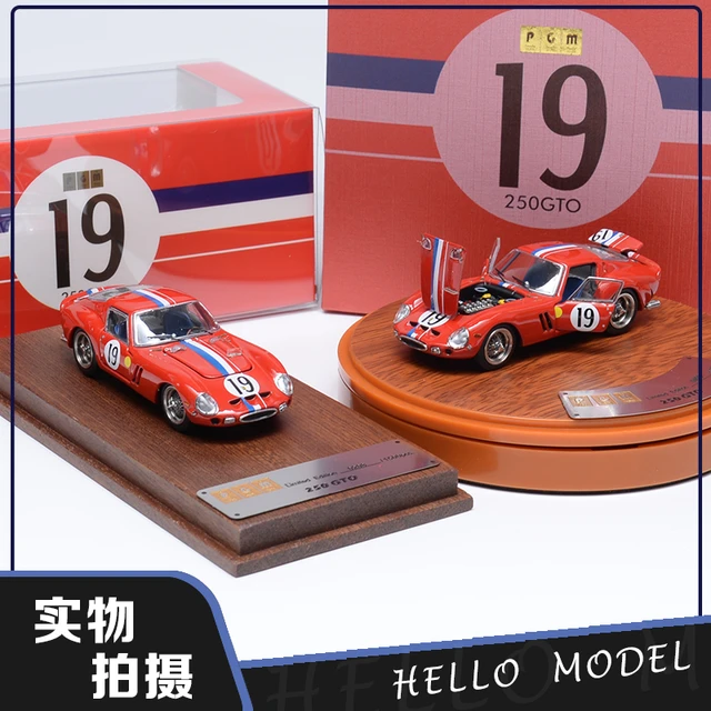 PGM 1:64 Ferrari 250GTO 19#Red limited edition Collector Edition Metal  Diecast Model Toy Gift
