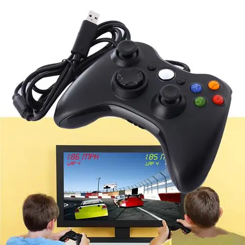 USB проводной джойстик игровой контроллер геймпад для ПК Microsoft Xbox и тонкий 360 Windows 7