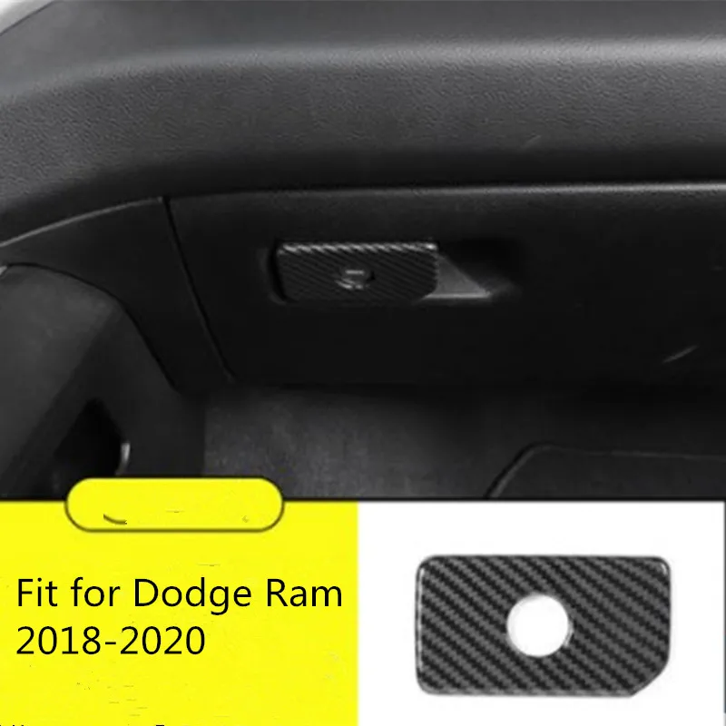 

Наклейка для интерьера автомобиля, ручка F ram e, наклейка из углеродного волокна ABS, подходит для Dodge RAM 1500 2018-2020