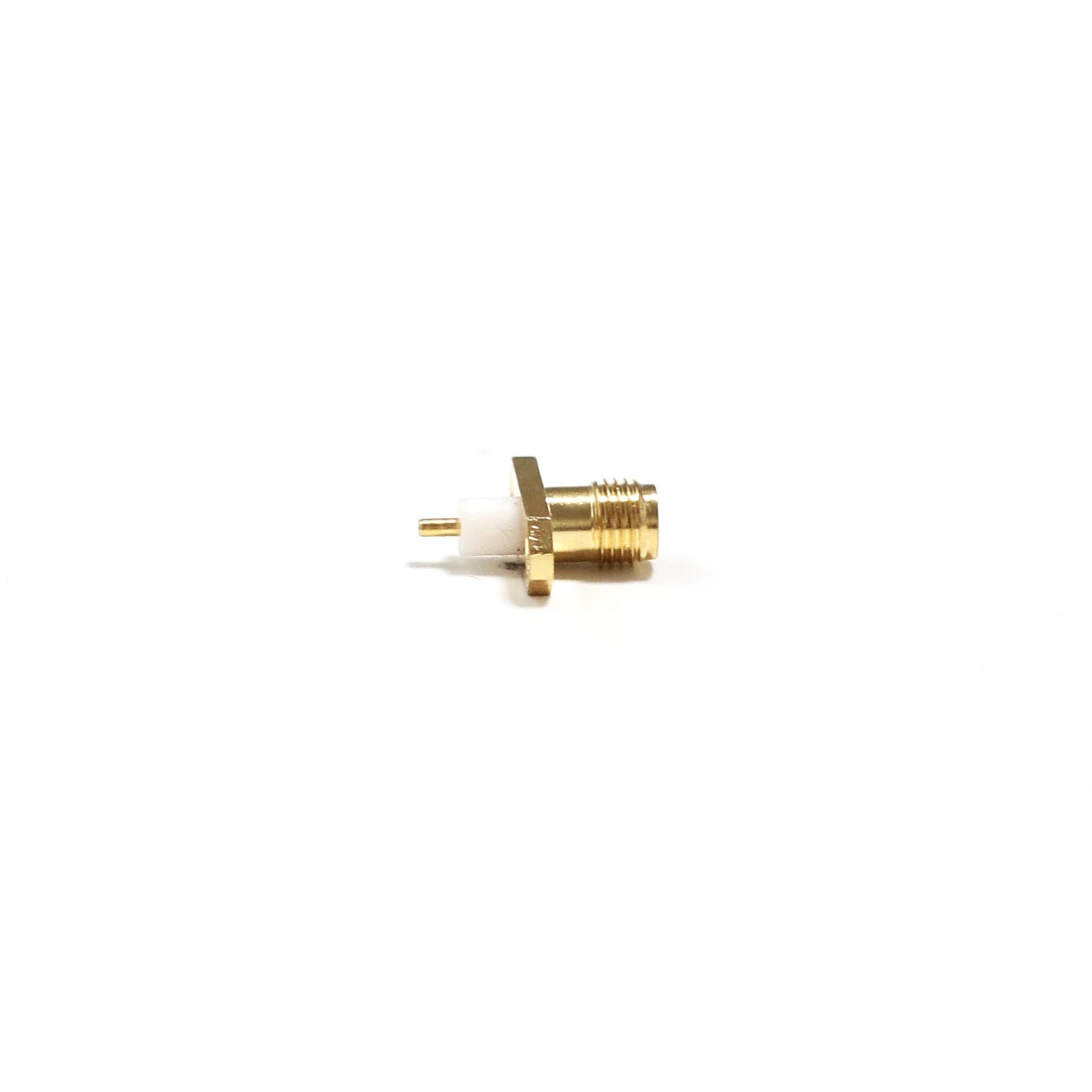 1pc  SMA  Female Jack  RF Coax Connector  2-hole flange solder post  Straight Insulator Long 4mm  Goldplated  NEW wholesale