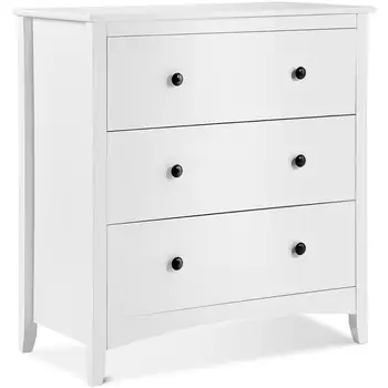 

Extra Large Bedside Table Cabinet Nightstand with 3 Drawers Modern Coffee Chest Table Storage Unit Bedroom Home Furniture