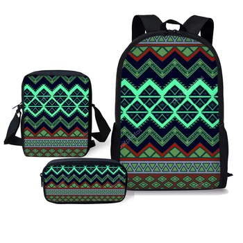 

3PCS Fashion School Bags Sets Boho Ethnic Flowers Pattern Print Schoolbags for Teenager Girls Children's Backpack Dropshipping