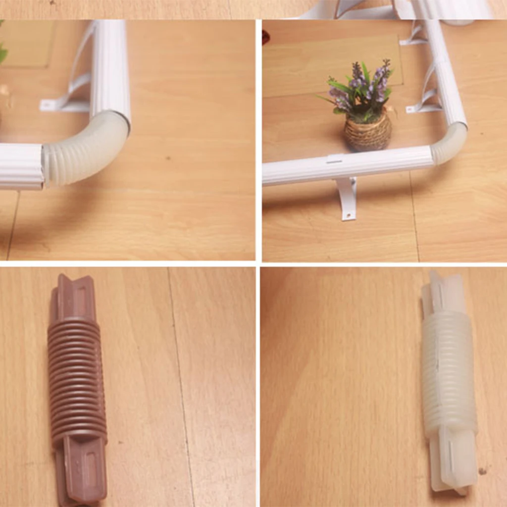 5Pieces Bay Corner Joint Elbow for 26mm or 28mm Dia. Window Curtain Pole Rod