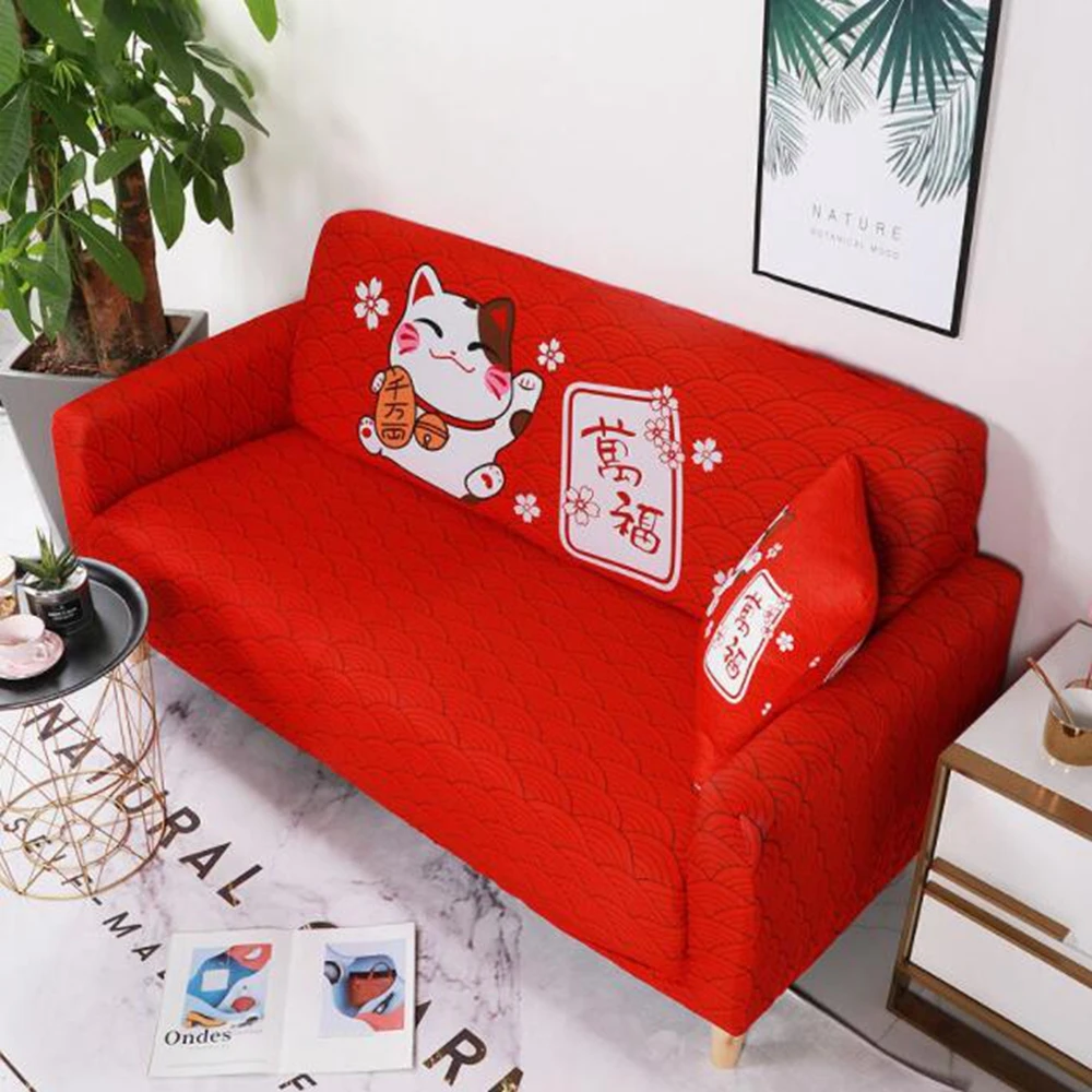 Эластичный мультяшный сценический чехол секционные Чехлы для дивана растягивающийся полиэстер все включено диван полотенце чехол для дивана и диванных подушек чехол для дивана - Цвет: 6