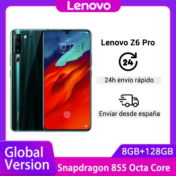 Перейти на Алиэкспресс и купить Оригинальная глобальная версия Lenovo Z6 Pro Snapdragon 855, Восьмиядерный, 6,39 дюймов, FHD дисплей, смартфон, задняя камера 48 МП