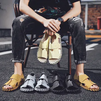 

Summer Men's Sandals Gladiator Beach Shoes Male Camouflage Slippers Sport Water Flip Flops Sandalia Masculina Zapatos De Hombre
