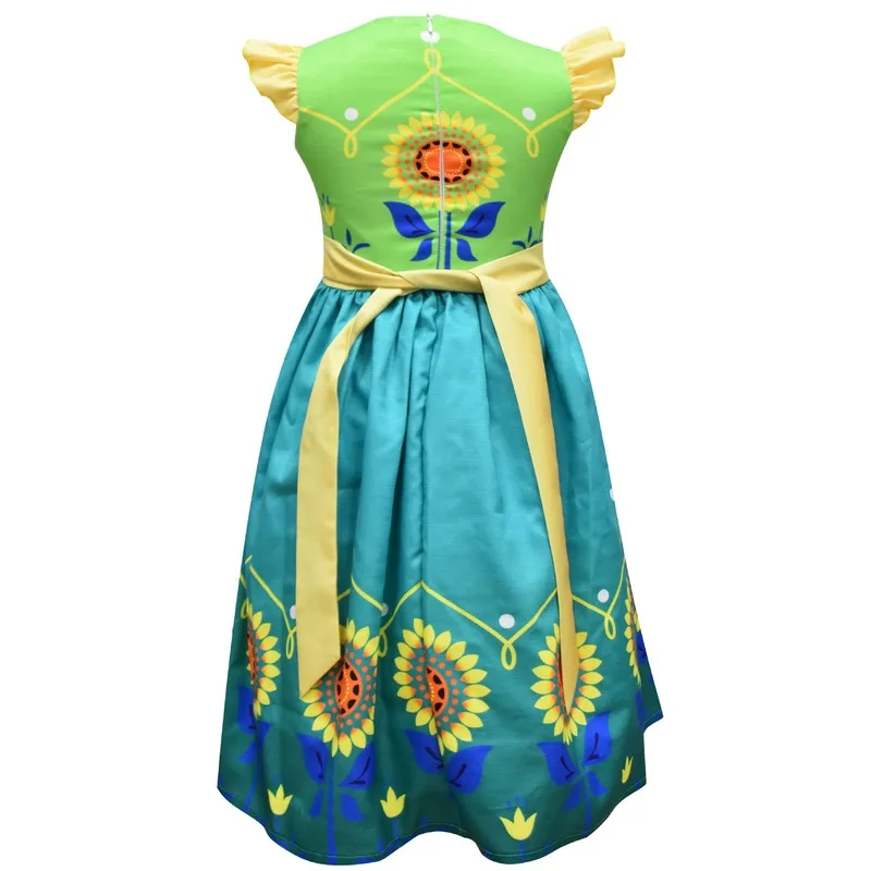 Carnival Girls Birthday Fashion Birthday Party Costume Cosplay Dress Toddler Girls Halloween Costume Kids Sunflower Dress Up
