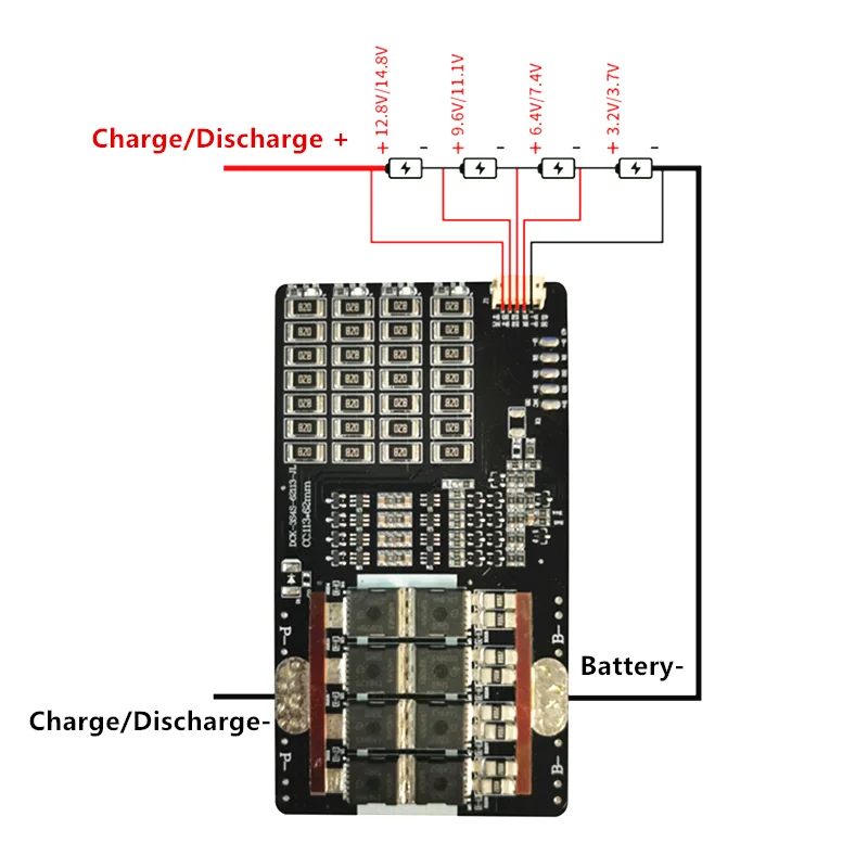 motocicleta startup 12v 4S 80a lifepo4 placa