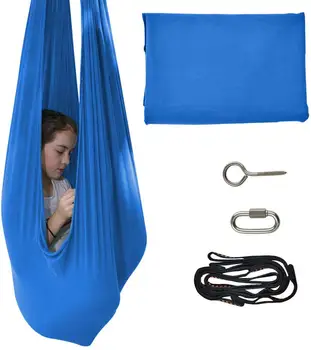 

Huntingdoor Quility Indoor Therapy Swing for Kids with Special Needs Lycra Snuggle Swing Cuddle Hammock for Children