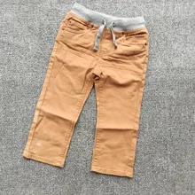 Из вельвета, для мальчика, тканые брюки с эластичной резинкой на талии, Повседневное, из вельвета, для мальчика, брюки для девочек осень и Новинка зимы товары брюки из вельвета, для мальчика