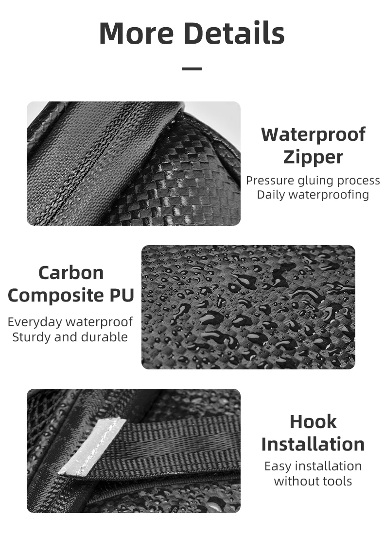 Rainproof Bike Saddle Bag Bicycle Rear Bags With Water Bottle Pocket Bicycle Ref
