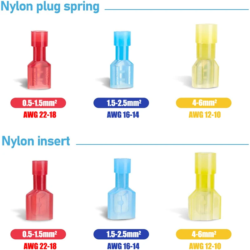 100 قطعة موصلات الأسلاك معزول تماما الذكور والإناث...
