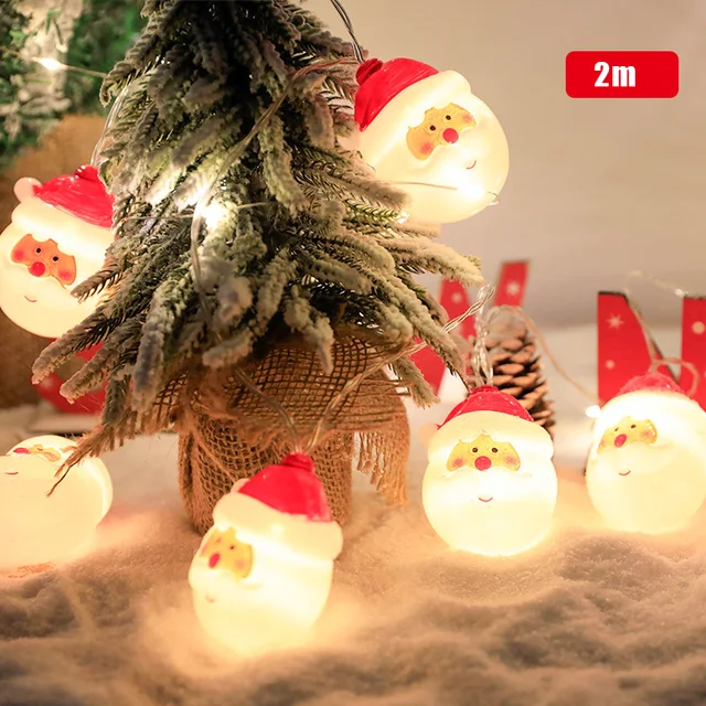 Christmas Lights 33455 2022 2022 New Christmas 1.5/2M 10Led Snowman/Santa/Stick Christmas Lamp Battery  Powered Led Lights Hanging Ornaments Xmas Home Decor|Tree Toppers| -  Aliexpress
