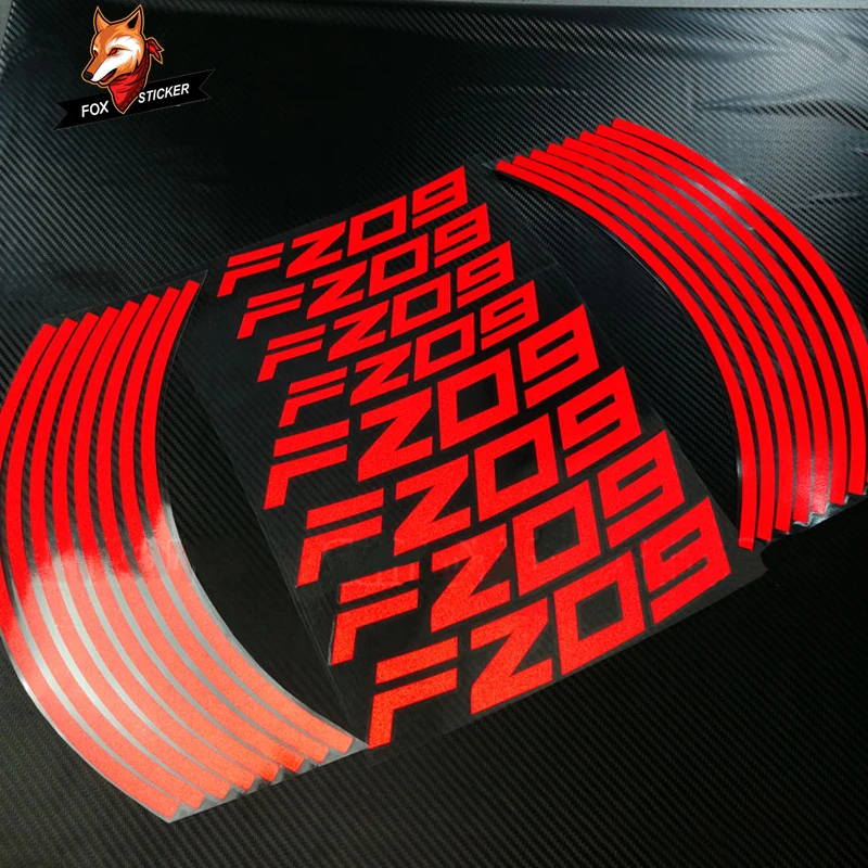 

Reflective Sticker Motorcycle 17 Inch Stripes 8X Iner Rims Decals Wheels Waterproof Motor Bike for YAMAHA FZ09