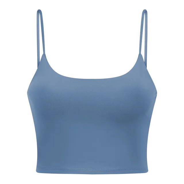 Solid Color Lulu Sport Tank Top Women Fitness Bra Yoga Vest No Rims With Chest Pad Butter Soft Beauty Back Half Sling Gym Clothe Dailan