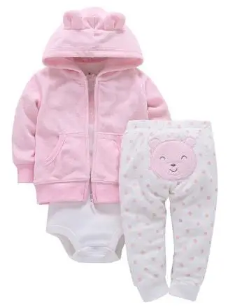 

Baby Onesies Set Long Sleeve Jacket One Piece Jumpsuit Pants Hooded Jacket Pants Pants Suitable for Male Baby Newborn Set