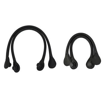 

1 Pair Flexible Handles Obag Handle PU Leather Totes Bag Strap Durable Ffeel Comfortable With Bag Handle Screw Solid Color