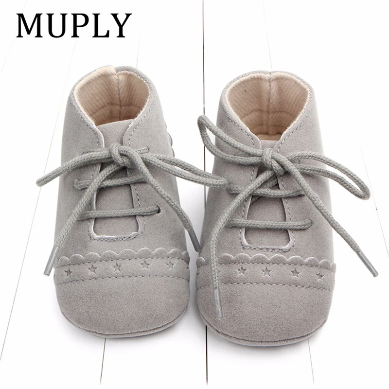 Hot Newborn Baby First Walk Shoes Girl Boy Soft Nubuck Leather Prewalker Anti-slip Shoes Moccasins Footwear Shoes Toddler Shoes 3