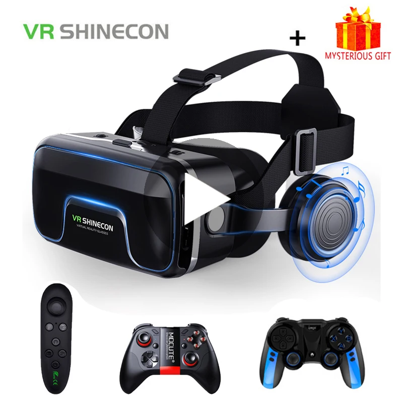 Новинка шлем виртуальной реальности 3d-очки для смартфона Все-в-одном умные