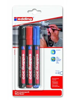 

Permanent marker set, round, 1,5-3mm, 3 colors per set, Bli