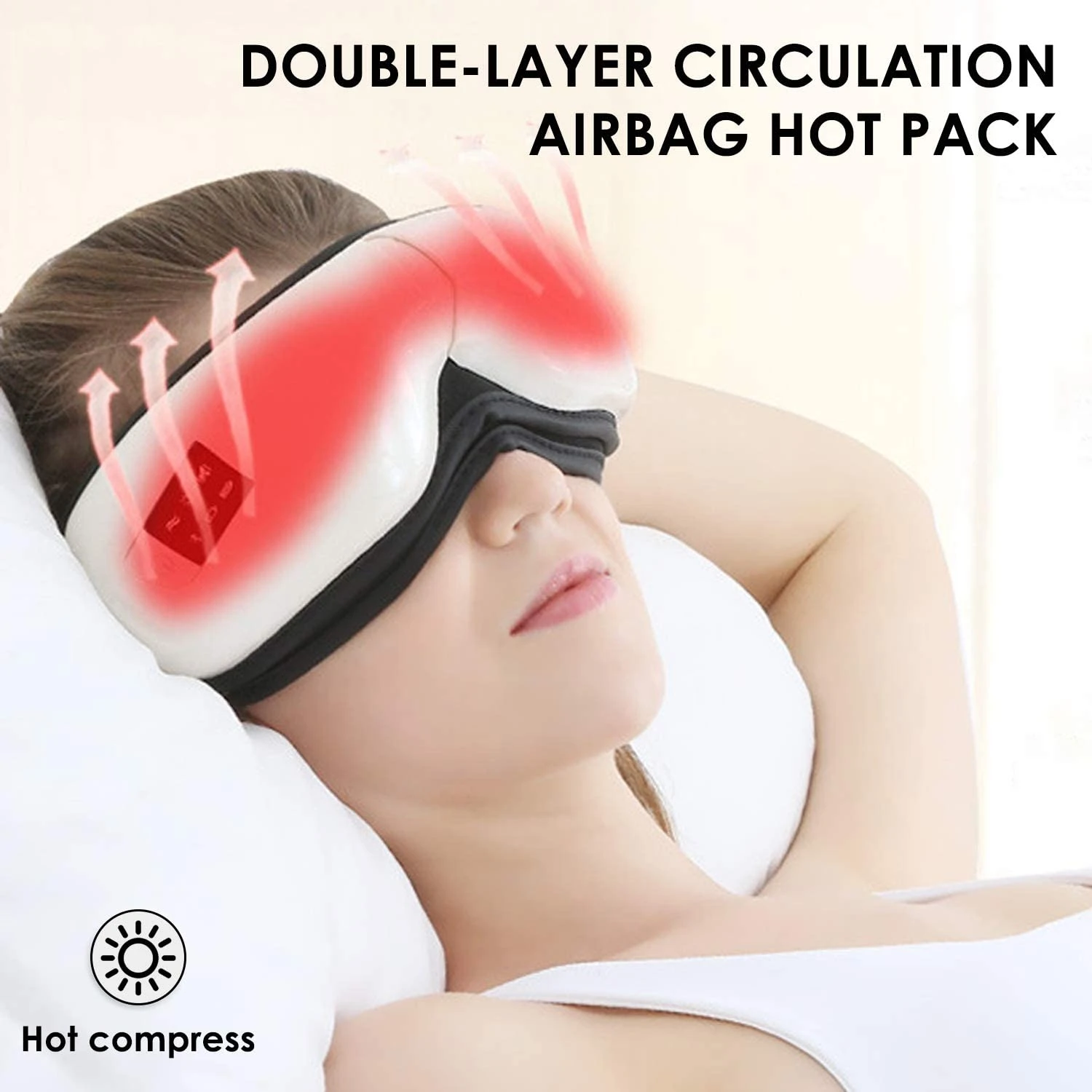 ワイヤレスエアバッグ振動アイマッサージ器 空気圧電気ポータブル指圧マッサージドライ目眼精疲労寺頭痛 Relaxation Treatments Aliexpress