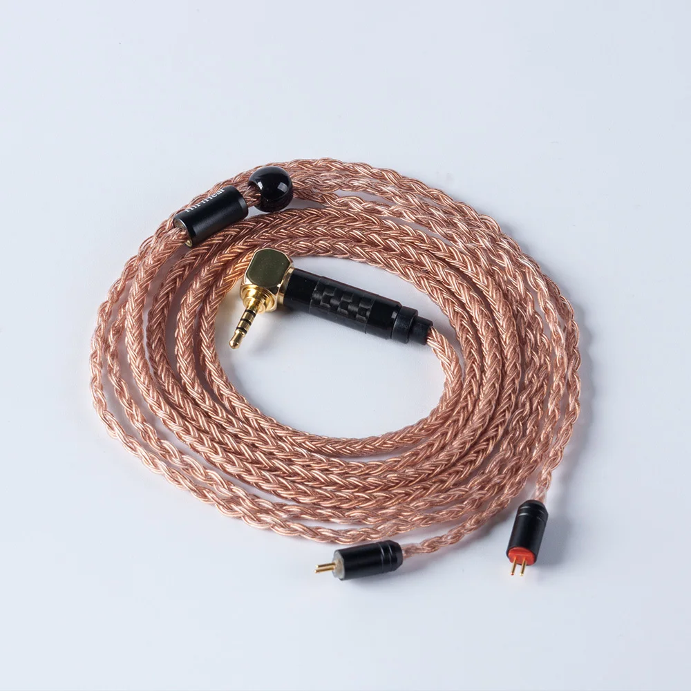 HIFIHESR 16 Ядро импорт один Кристалл Медь сбалансированный кабель 2,5/3,5 мм с MMCX/2pin разъем для LZ AS10 AS16
