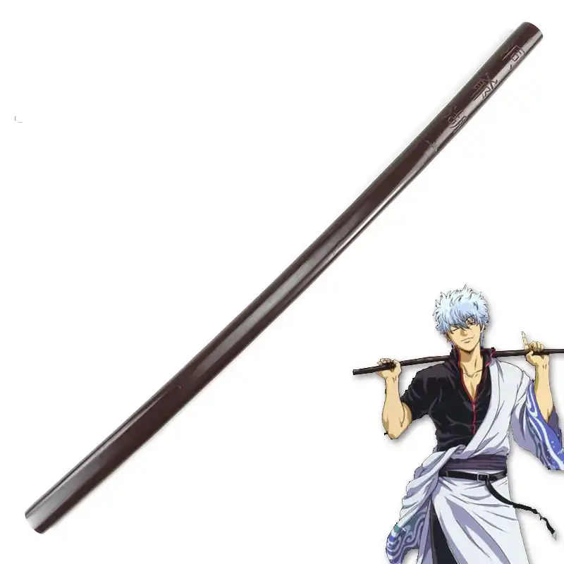 おかしい 100センチメートルコスプレアニメ銀魂銀時坂田 洞爺湖 木製武器木刀衣装パーティーアニメショーギフトおもちゃ Action Figures Aliexpress