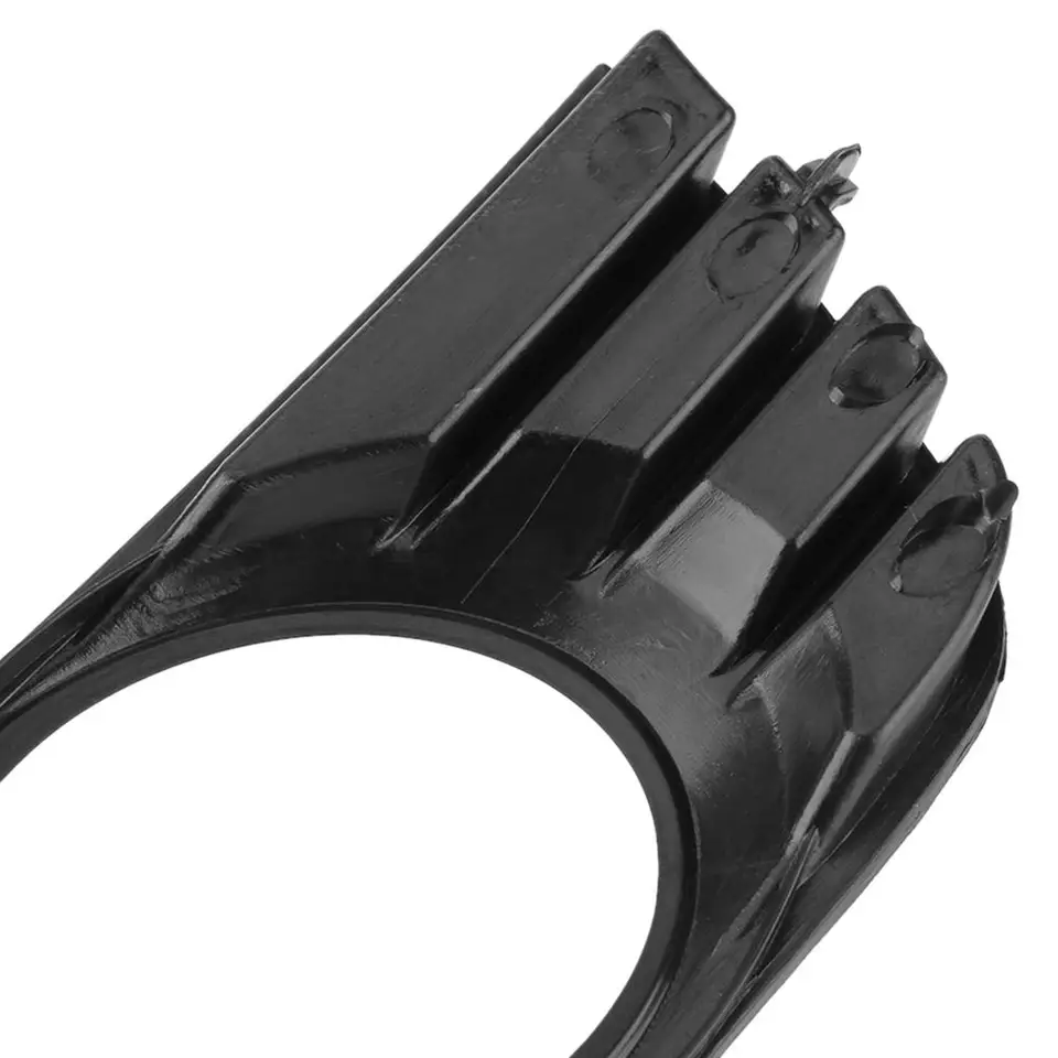 Grilles D'aération Pour Phares Antibrouillard Avant Gauche & Droit - Compatible Audi A4 B6 Sedan 2001-2005 - Noir ABS
