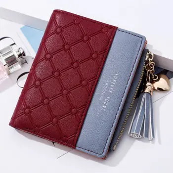 

Women Casual Small Clutch Leather Short Wallet Photo Credit ID Card Holder Purse