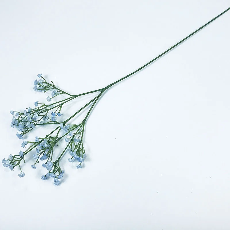 Синий 1 шт. белый цветок дыхания Искусственные Поддельные Gypsophila DIY Цветочные букеты композиция Свадебный домашний декор удерживающие цветы - Цвет: Синий