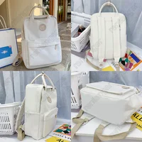Cool Student Female Fashion Backpack Waterproof Cute Women School Bag Lady Laptop White Book Kawaii Girl