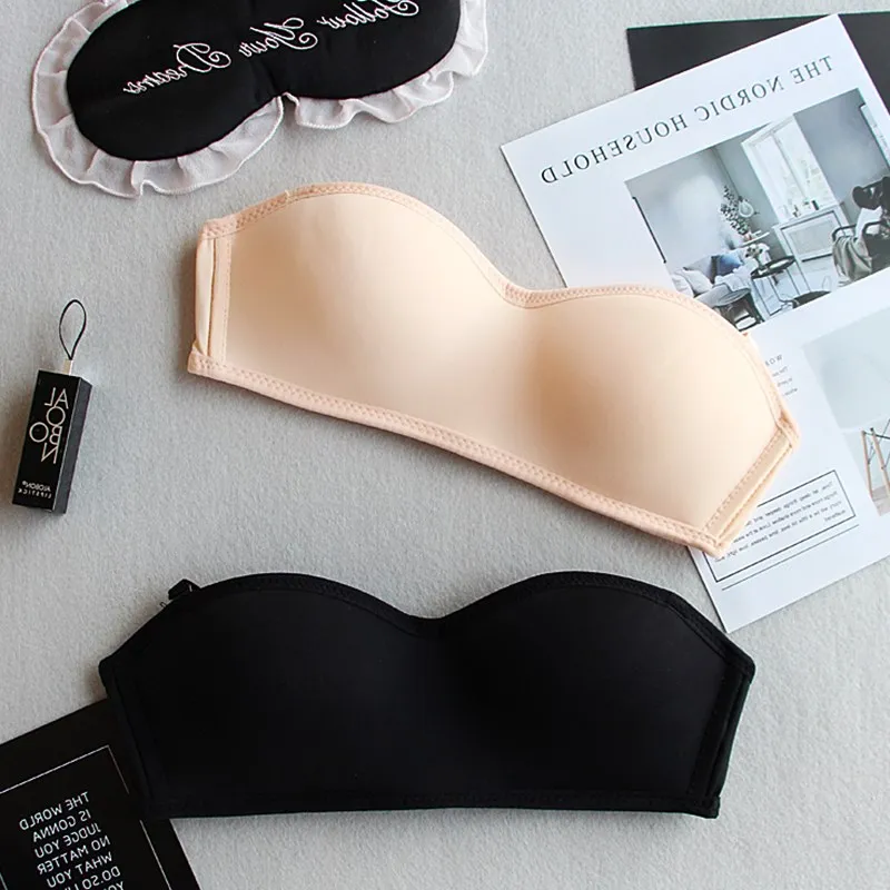 TERMEZY Invisible Push-Up Bra Strapless Bras Dress Wedding Party Brassiere Sexy Gathering Bralette Underwear Women lingerie