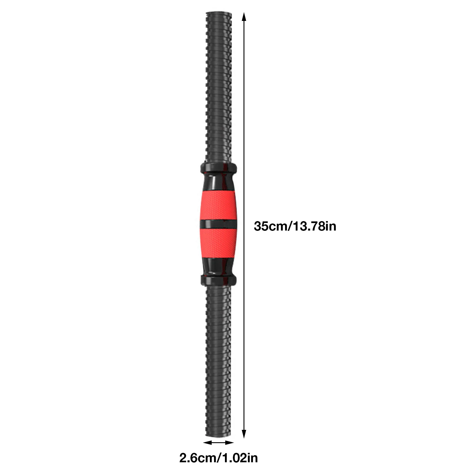 1Pair 35CM Dumbbell Bar Barbell Bars Dumbbell Connecting Steel Tube With Non-Slip Grip Surfaces Standard With Spinlock Collars dumbbell bars,barbell bar